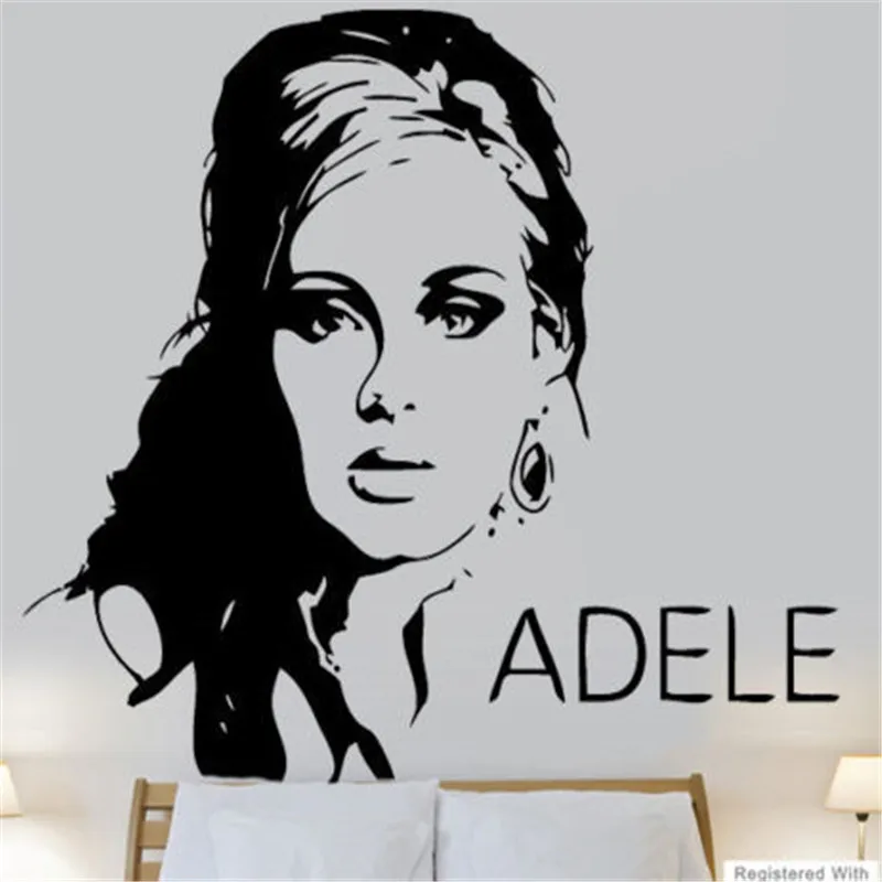 G355 Adele Music Bedroom Wall Art Stickers Decals Vinyl Decor Home Room