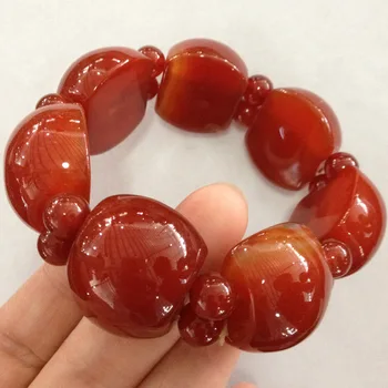 

nature handmade fashion trendy agate bracelet Women and Men Lucky Gifts