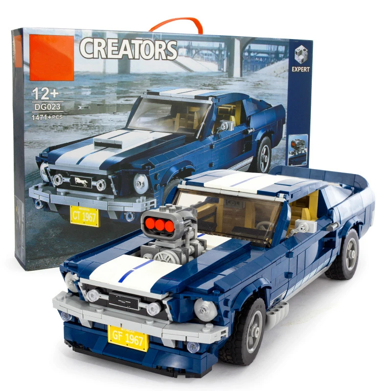 

1471pcs Kazi Ford Mustang Friend Building Blocks Racing Car Model Creative Assembly City Building Block Children's Toy