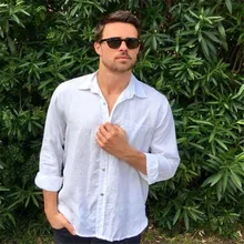 Осенняя рубашка мужская мода длинный рукав лацканы бизнес или повседневные топы крутая приталенная однотонная блузка M-3XL Camisa Masculina