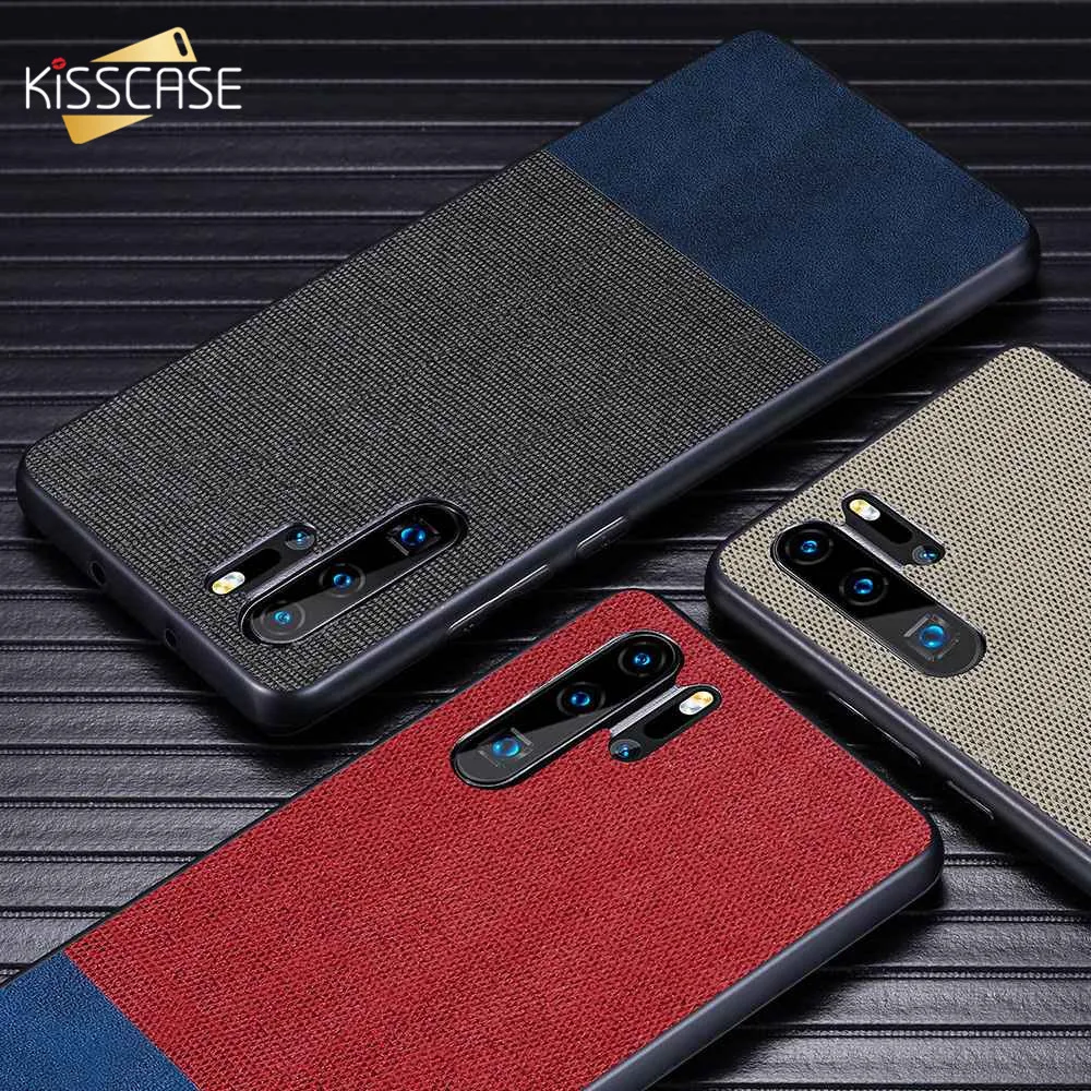 

KISSCASE Phone Case For Huawei P20 P30 Lite Pro Double Color Cloth Leather Cover For Huawei Mate 20 10 Lite Pro Fundas Coque Bag