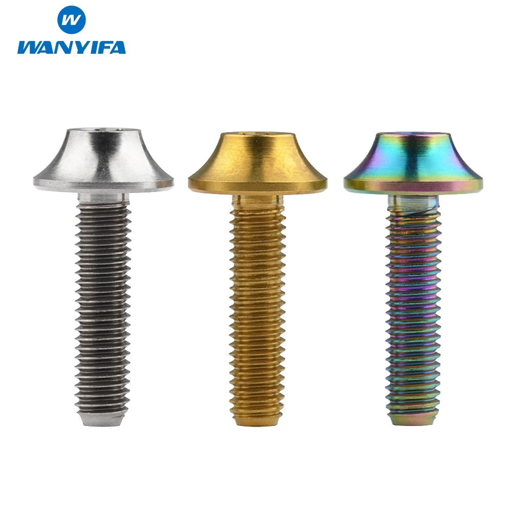 Wanifa Винт С Титановым болтом M5X20mm Сливовая головка для велосипедного дискового