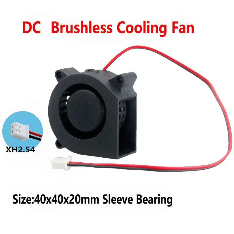 

Gdstime 100 pcs DC 24v 2Pin 4cm 40mm x 20mm Small Cooling Blower Fan Turbo Cooler 40x20mm 4020