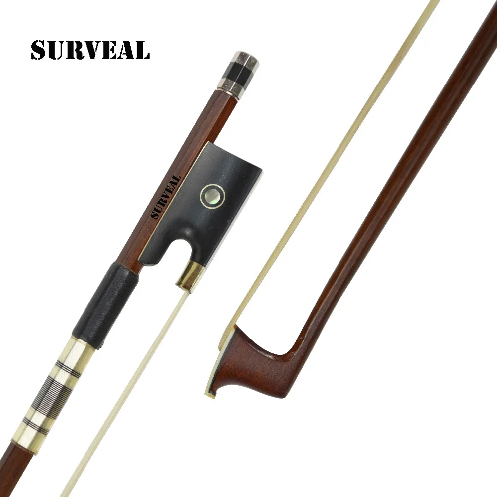 

Top quality Brazil Ebony violin bow with best Mongolia horse tail and best elastic,size 1/4,1/2,3/4,4/4,1/8,1/16