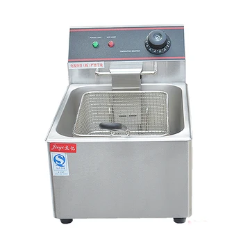 

110V 220V Electric Stainless Steel Deep Fryer Commercial Fried Chicken Frying Pan Grill Frying French fries machine