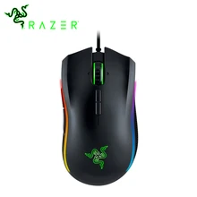 Razer Мамба Elite Проводная игровая Мышь эргономичная лазерная multi-цветов 16000 Точек на дюйм Киберспорт 16000 Точек на дюйм Сенсор Мышь для PC Gamer ноутбук