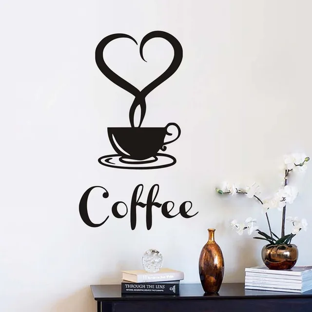 Best Price Creative Design Coffee Wall Stickers Heart Shaped Smoke Removable Vinyl Wall Decal For Cafe Dining Room Home Decoration Best Price Creative Design Coffee Wall Stickers Heart Shaped Smoke Removable Vinyl Wall Decal For Cafe Dining Room Home Decoration