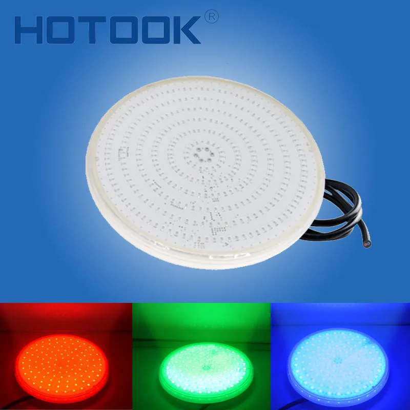 HOTOOK luces bajo el agua PAR56 RGB LED luz Piscina resina de Piscina montado en la pared FocoPool lámpara 12 V IP68 18 W 42 w estanque