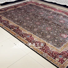 6,56 'x9. 84 'большой шелковый ковер ручной работы турецкие шелковые ковры медальон ручной переплетения Шелковый ковер для гостиной