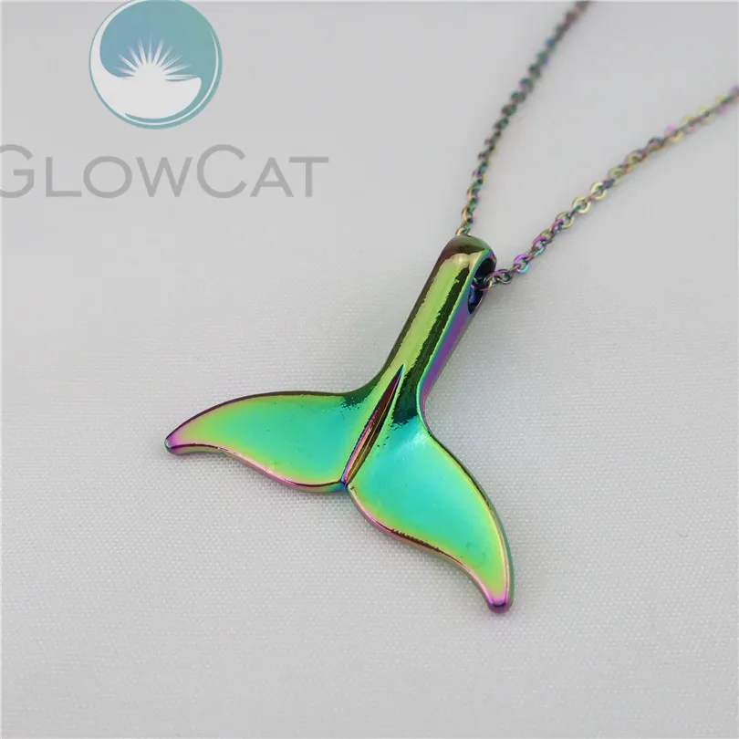 

Trendy Creative Whale Tail Pendant Mermaid tail Necklace Charm Wealthy Chain Pendants Necklaces Jewelry