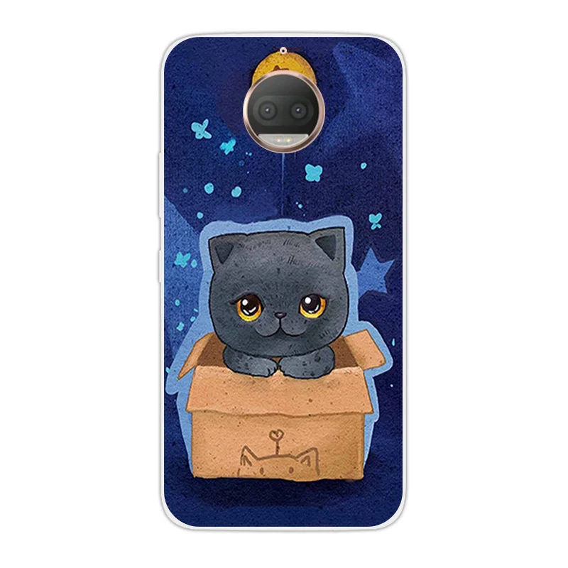 5,5 ''чехол для Motorola Moto G5S Plus Мягкий силиконовый чехол для Moto XT1803 XT1805 XT1804 Dif Cat Дизайн чехол для Moto G 5S Plus - Цвет: 14