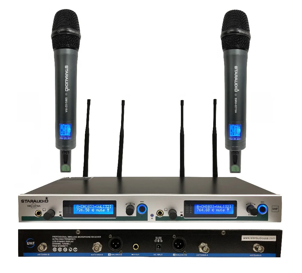 2ch uhf dj mic system