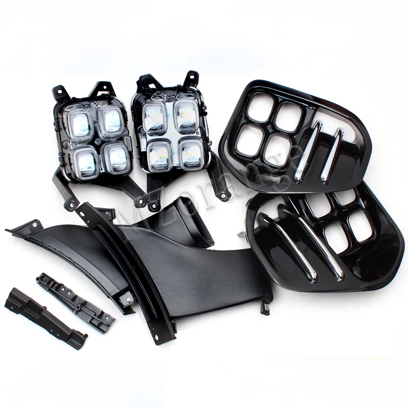 Ceny Dla KIA Sportage QL kx5 2016 2017 2018 światło przeciwmgielne led światła do jazdy dziennej zestaw Auto samochód białe dzienne światła led dla KIA KX5