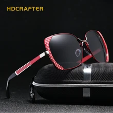 HDCRAFTER 2017 Polarizadas gafas de Sol De Las Mujeres Diseñador de la Marca de Gran Tamaño Gafas de Sol de Las Mujeres gafas de sol de Conducción gafas de sol mujer