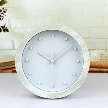 

alarm automobile clocks despertador digital watch electronic desk klok home decor masa saatial fajr clock Imitation wood color