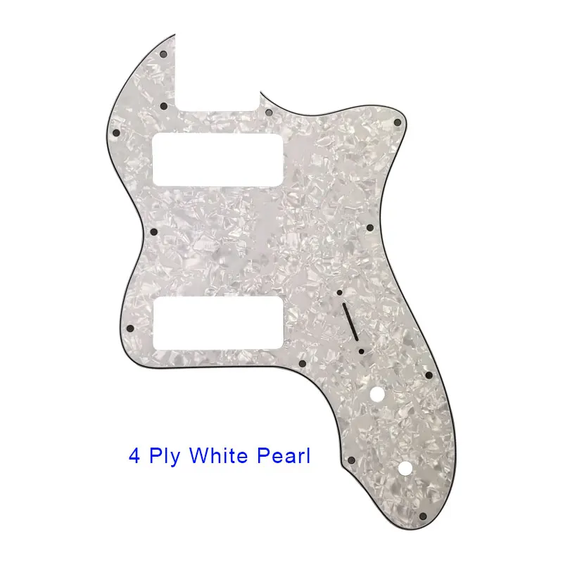 4 ply white pearl Classic 72' thinline Telecaster tele Guitar Pickguard with P90 humbucker