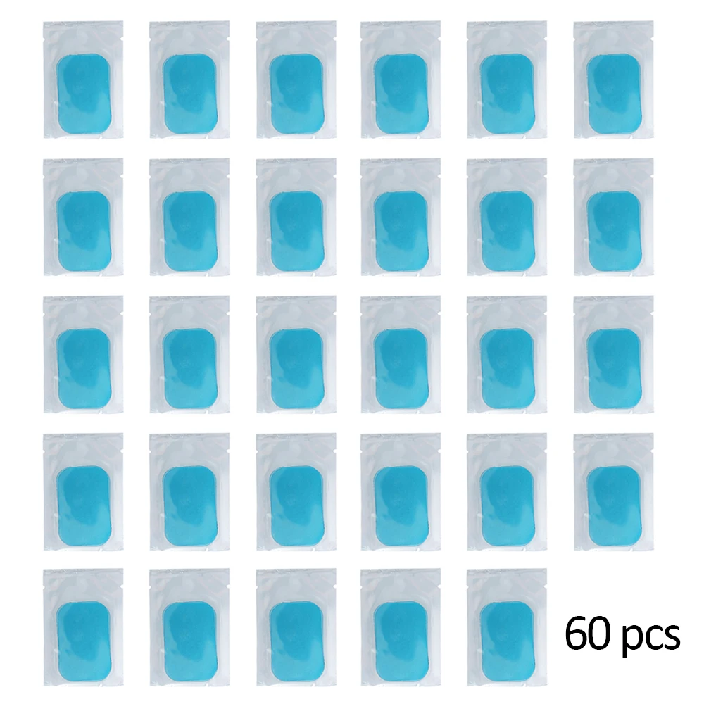 

60 PCS Hydrogel Abdominal Gel Stickers Smart Muscle Stimulator Fitness Abdominal Tool Training Device Gym Equipment Stickers