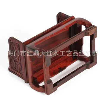 

Top grade mahogany red wood crafts Ming miniature furniture miniature armchair relief