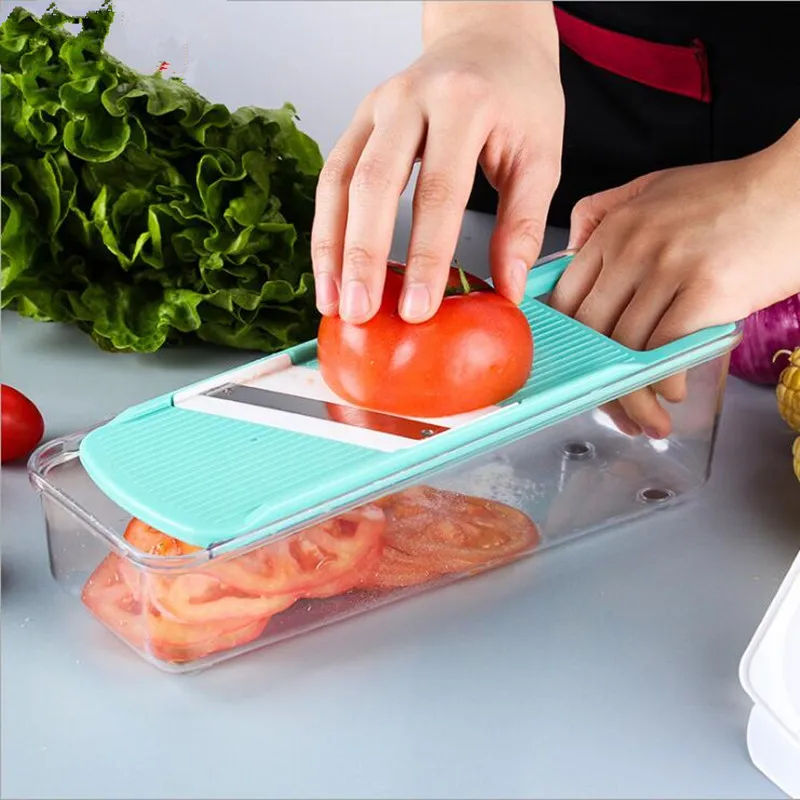 SHENHONG мандолин слайсер ручная овощерезка с 3 лезвиями картофеля морковь терка для овощи семена лука слайсер кухня