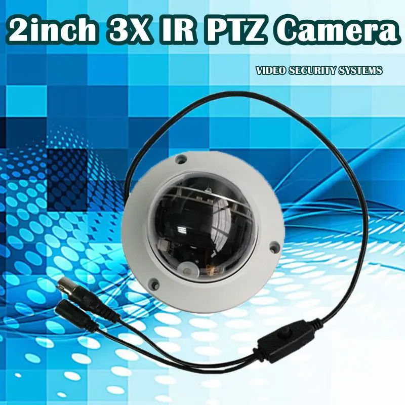 Free shipping!2.0MP1080p 2inch MINI Speed Dome IR Camera Network PTZ Dome 3x Optical Zoom