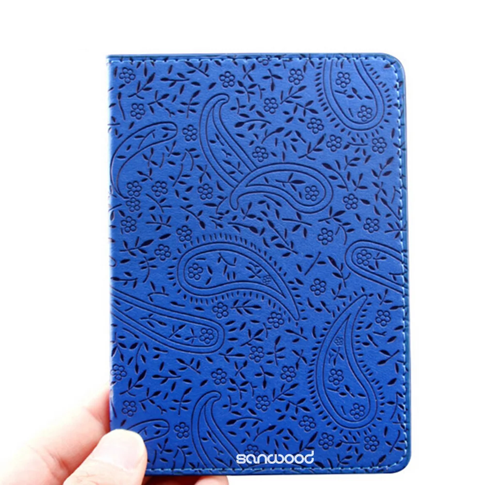 Высококачественное, лавандовое покрытие с держателем для паспорта, чехол из искусственной кожи для удостоверения личности, билетов, органайзер, чехол 9XYO - Цвет: Blue