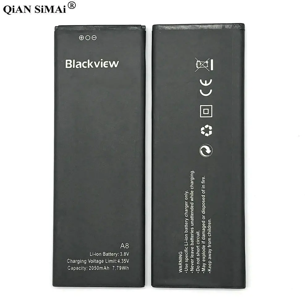 Высококачественный аккумулятор A8 2050mAh для телефона Blackview A8+ код отслеживания
