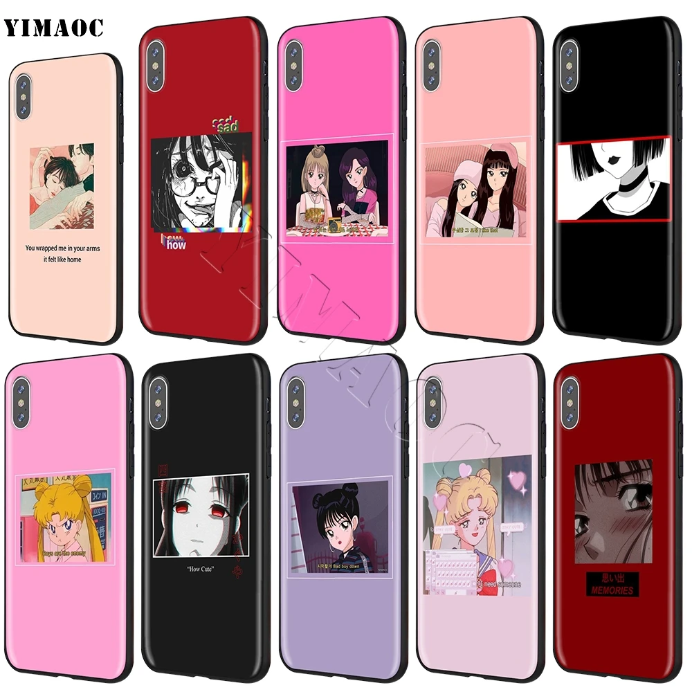 Yimaoc Japanese Anime Aesthetic Friend Soft Case For Apple Iphone Se 5 5s 6 6s 7 8 Plus Xr X Xs 11 12 Pro Max 12 Mini Phone Case Covers Aliexpress Yimaoc Japanese Anime Aesthetic Friend Soft Case For Apple Iphone Se 5 5s 6 6s 7 8 Plus Xr X Xs 11 12 Pro Max 12 Mini Phone Case Covers Aliexpress