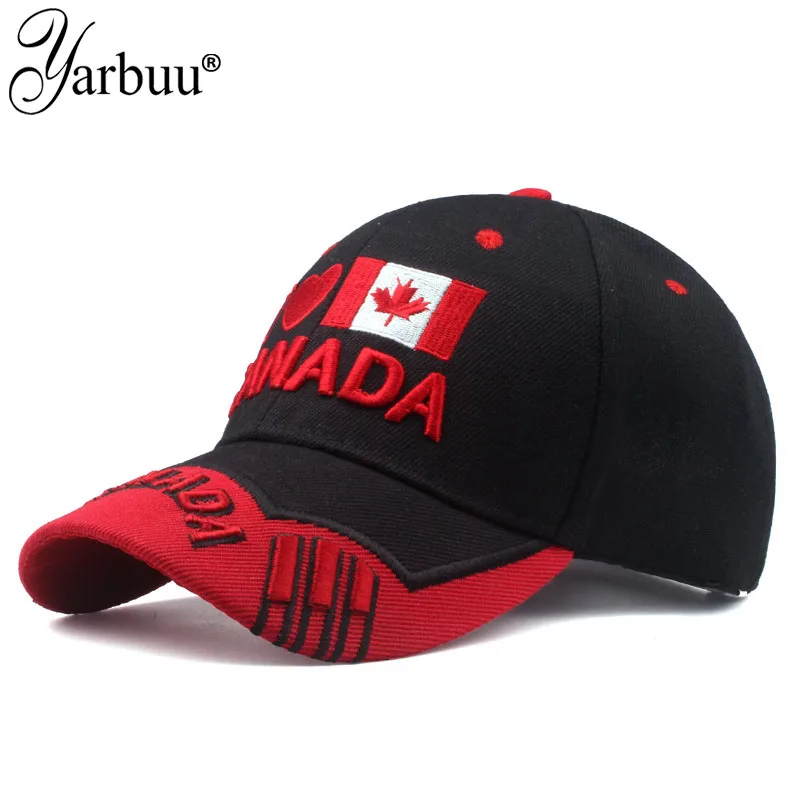 

[YARBUU]2019 new fashion brand baseball cap Flag Of Canada Hat Snapback Adjustable Mens Letter Embroidery Baseball Caps
