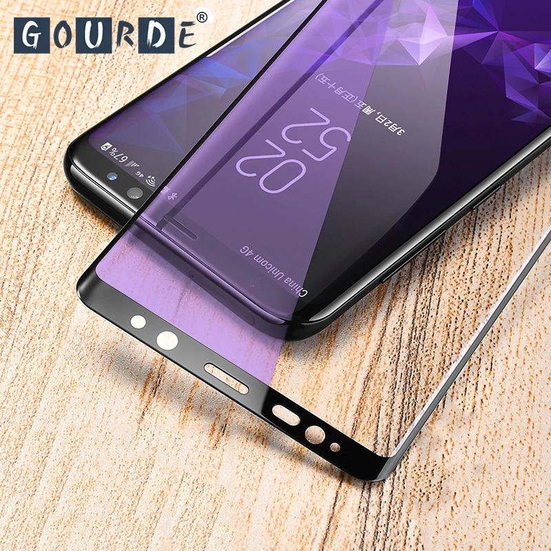 Защитная пленка Gourde для Samsung Galaxy S8 Plus 3D закаленное стекло S9 защитное с защитой от
