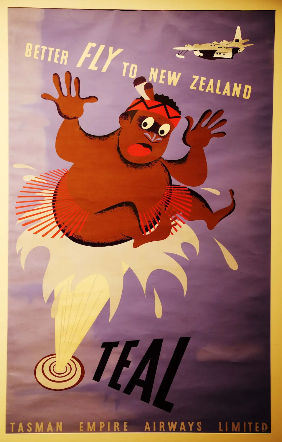 New Zealand NZ TEAL Airways Better Fly to NZ Travel Classic Wall