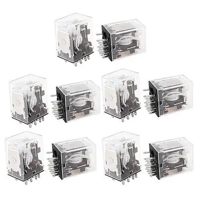 10 Pcs HH54PL DC 220V Coil 4PDT Green LED Lamp Light General Purpose Power Relay Free Shipping 10 Pcs HH54PL DC 220V Coil 4PDT Green LED Lamp Light General Purpose Power Relay Free Shipping