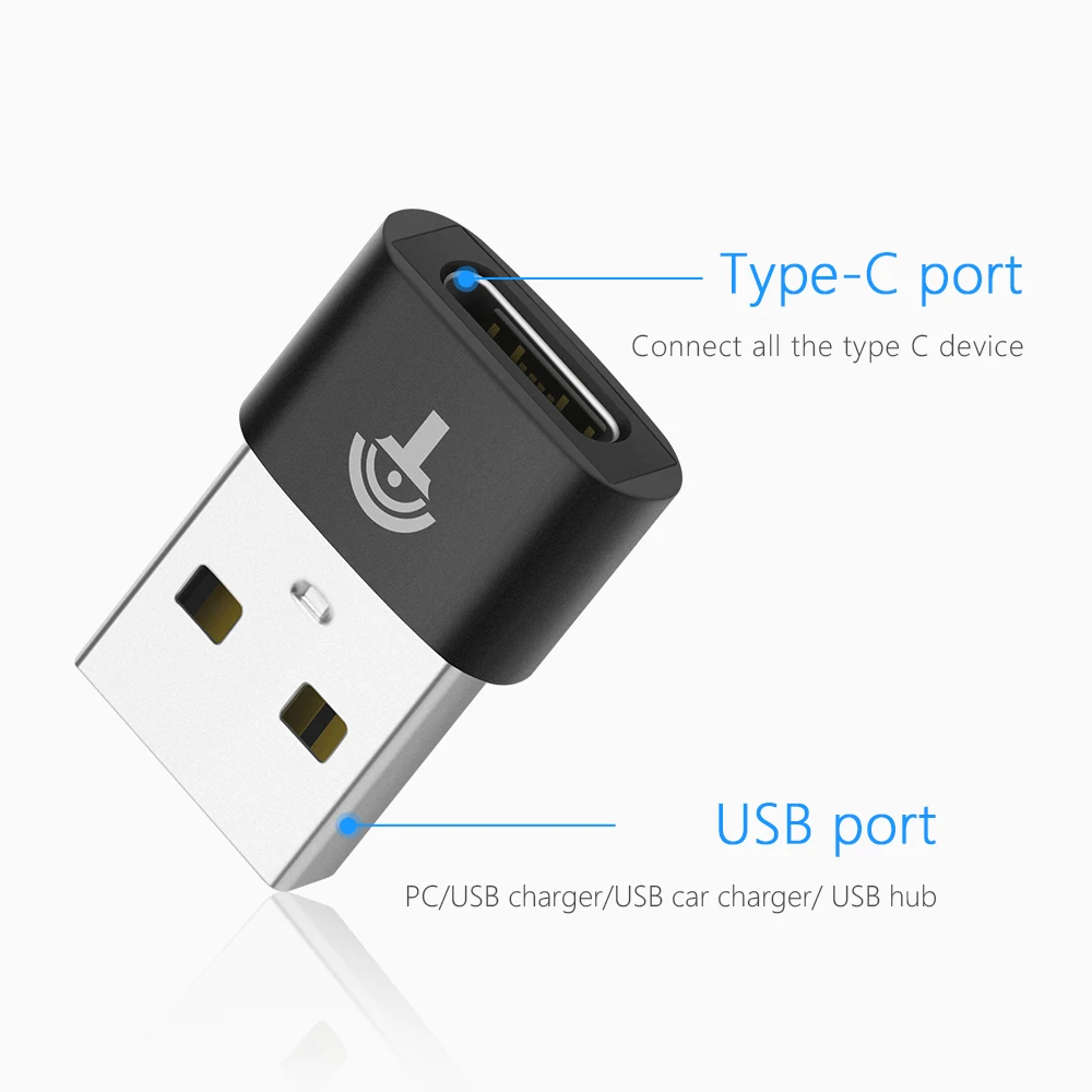 Rocketek usb мужчина к type C Женский OTG адаптер конвертер для Macbook PC Мужской кабель