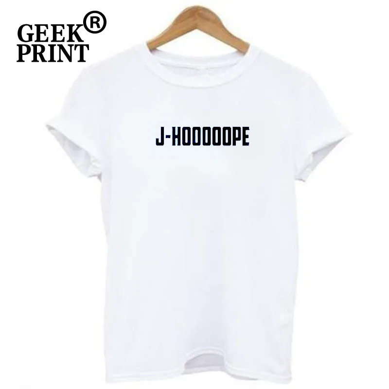 J-HOOOOOPE женская футболка с логотипом J-Hope Kpop, Женская Корейская футболка, S-3XL, Прямая поставка