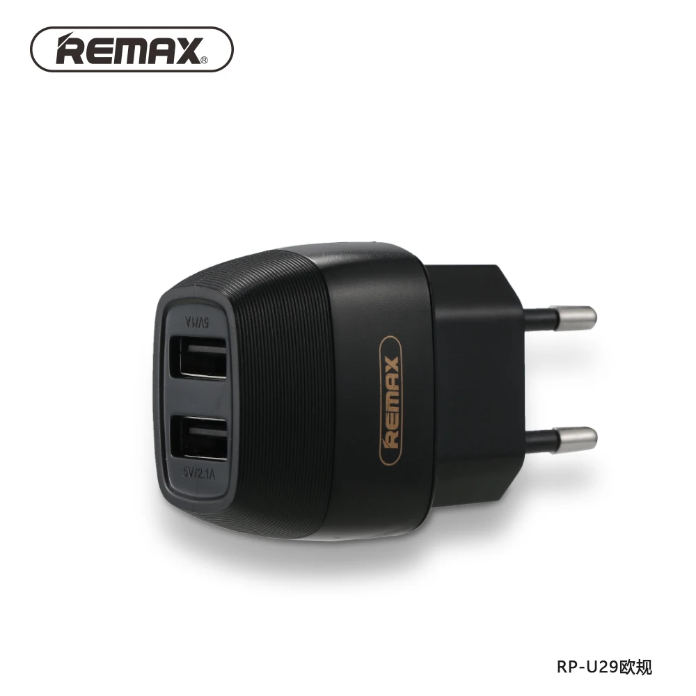 REMAX 5 в 2.1A двойной USB порт зарядное устройство вилка дорожный настенный телефон ЕС/Великобритания зарядное устройство адаптер, быстрая зарядка для iphone7 xiaomi redmi - Тип штекера: Европейский Союз (ЕС)