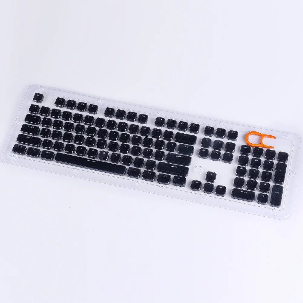 Низкий профиль Keycap Набор для Cherry MX с подсветкой механическая клавиатура Crystal Edge дизайн с ключом съемник инструмент для удаления