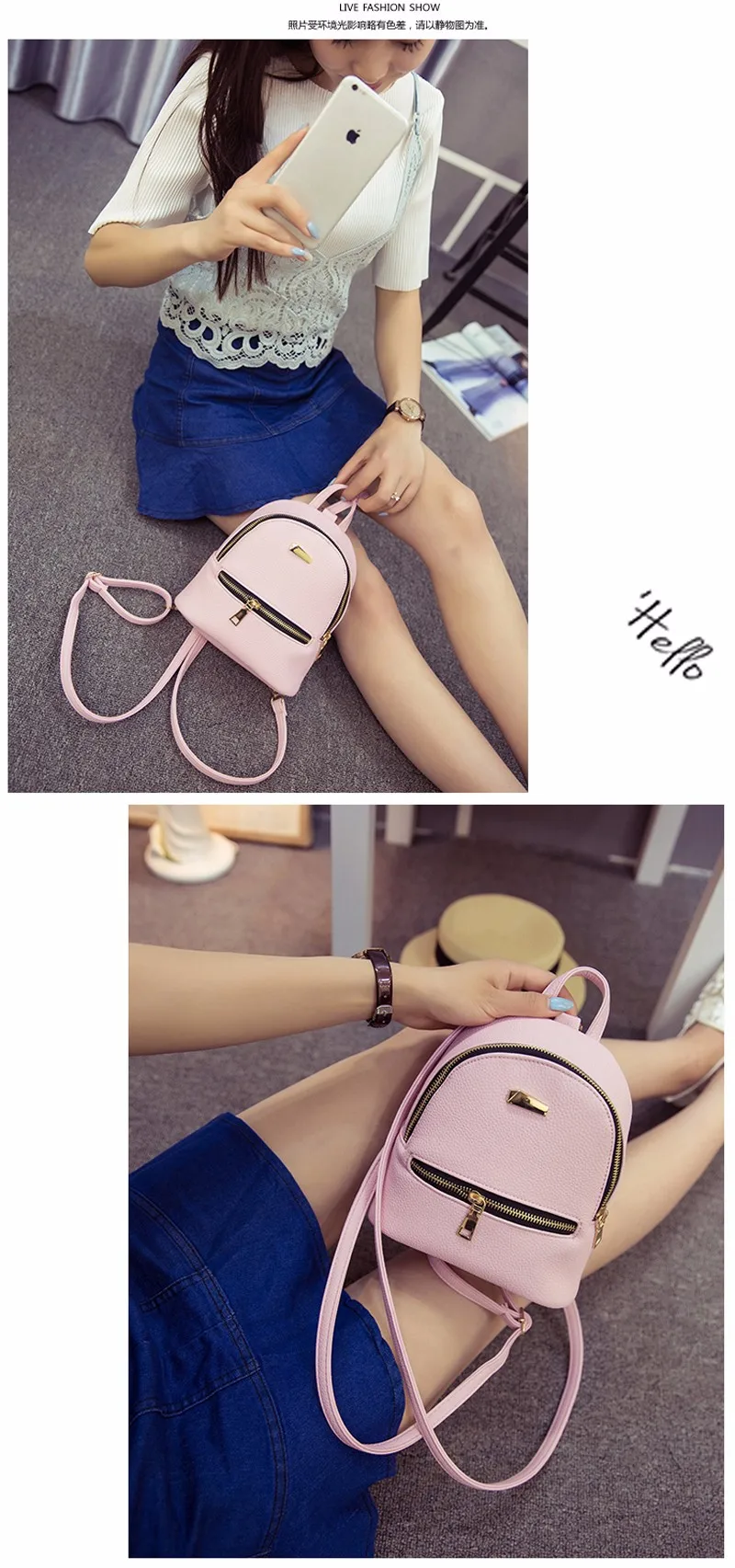 Small Fashion Rucksack Hotsale Women Shopping Purse Ladies Joker Bookbag Travel Bag Student school Backpacks Mini Women Backpack 4