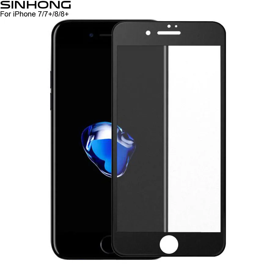 Matte Tempered Glass Full Coverage Cover For iPhone 7 8 Plus iPhone7 7