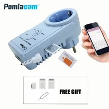 V106 16A EU GSM Power Socket Remote Control Switch Smart Sockets Outlet SMS Home Automation Russian English