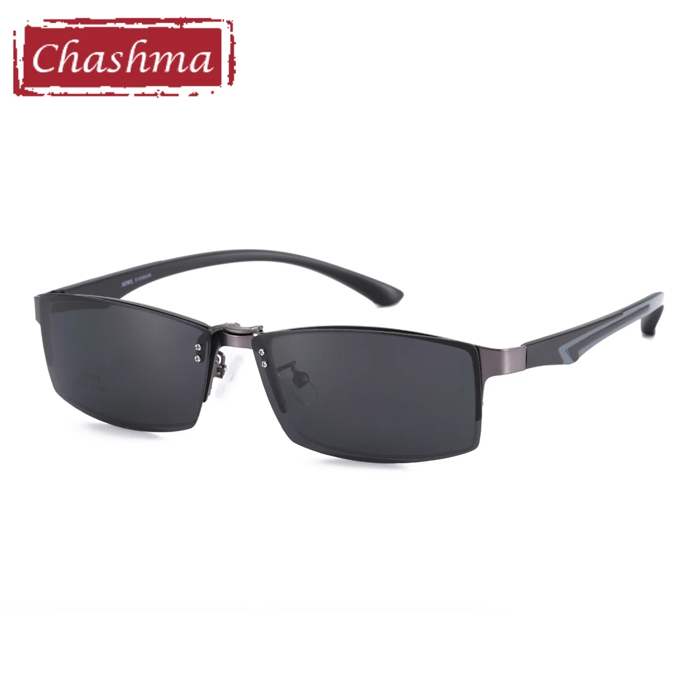 US $20.17 Clip Magnet Eyewear Polarized Lenses With Half Frame Sunglasses For Men Sport Style Eyewear
