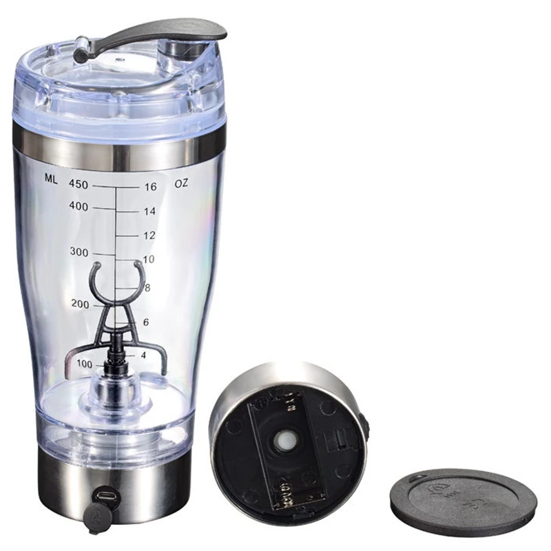 

450Ml Automatic Portable Stirring Blender Battery Powered Self Stirring Milk Shake Cup Electric Coffee Cup Smart Water Bottle