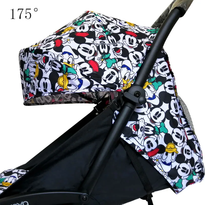 Капюшон и матрас для коляски 175 Yoya Baby Throne Oxford тканевая задняя часть с сетчатыми