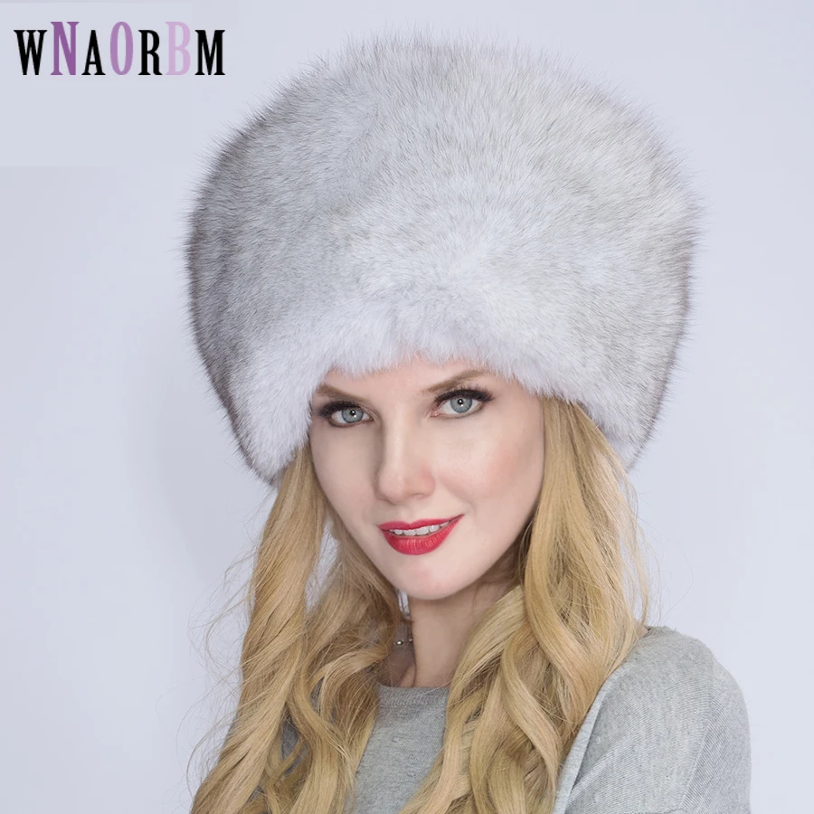 2022 Winter Hat Female Real Fox Fur Hat 