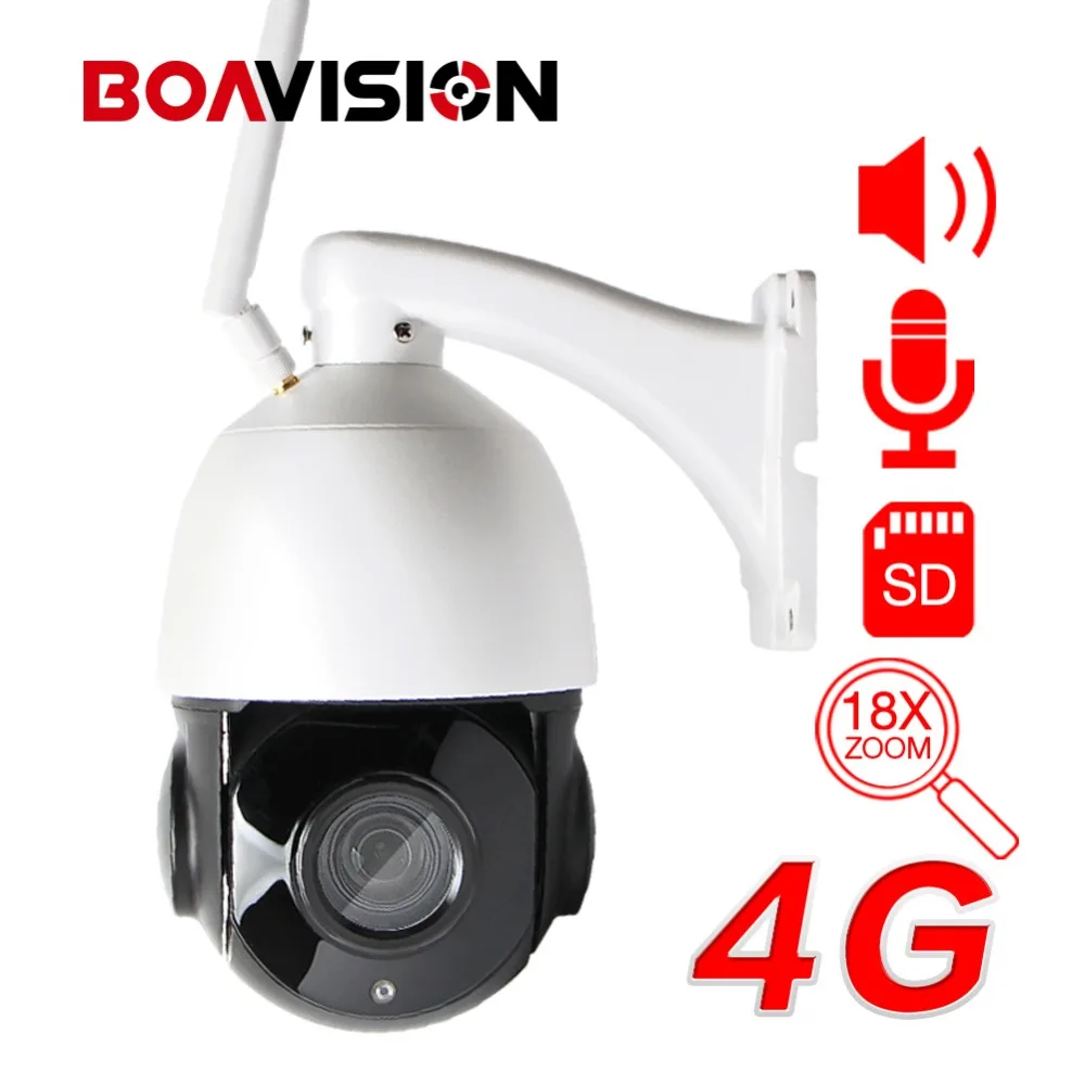 3g 4G sim карта 1080 P wifi скоростная купольная камера Wi Fi двухсторонний аудио динамик 18X