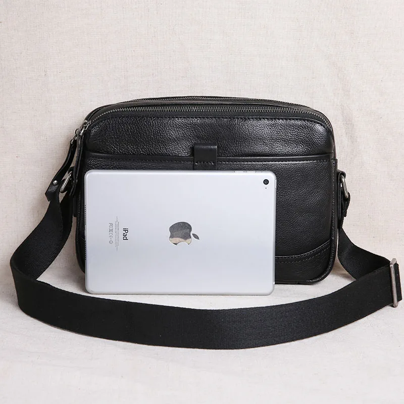 AETOO New men's bag shoulder bag leather casual messenger bag top layer leather men's small bag soft leather