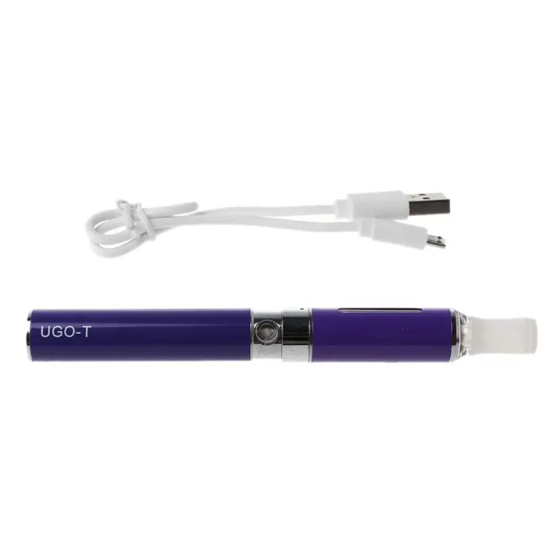 Перезаряжаемая UGO-T батарея MT3 металлический распылитель Набор для EGO-T EVOD электронная сигарета Vape ручка набор аксессуаров - Цвет: Фиолетовый