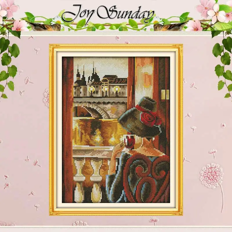 

Look out of the window Patterns Counted Cross Stitch 11CT 14CT Cross Stitch Sets Chinese Cross-stitch Kits Embroidery Needlework