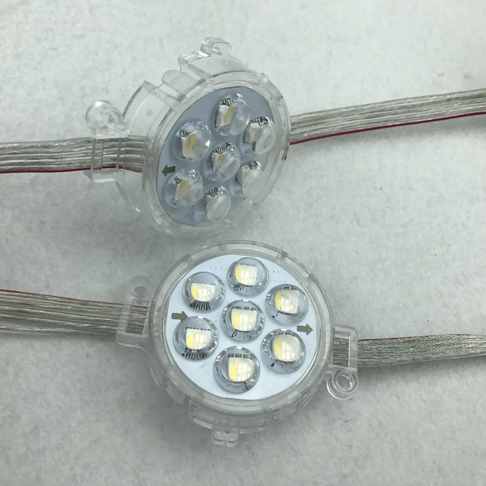 DC24V RGBW DMX512 (чип UCS512) 5050 SMD адресуемый пиксельный модуль 7 шт. LED 1 68 Вт диаметр 40 мм