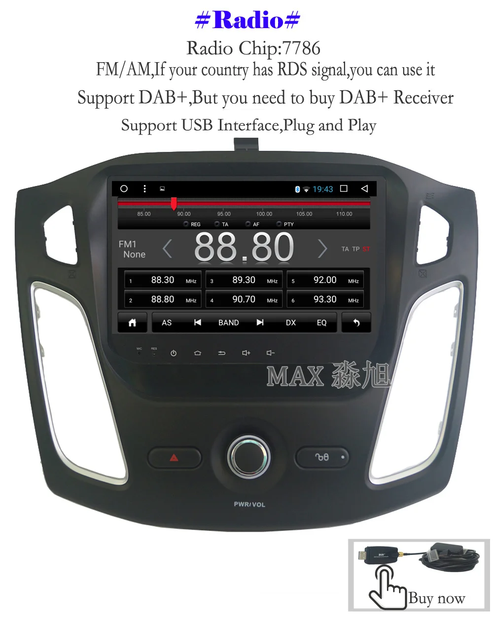 Sale MAX 2G 32G Android 8.1 Car DVD Player for Ford Focus 3 2012 2013 2014 2015 Car Radio RDS Navigation System Map 4G WiFi SWC BT 5