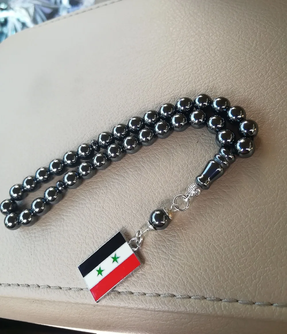 Сирийский Флаг pin патчи карта четки и ювелирные изделия, ожерелье с подвеской Syrie Misbaha masbaha sibaha subaha Syrien tesbih tespeeh