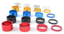 4Pcs 5/10/15/20mm a set Aluminum Alloy Headset Stem Spacer MTB 28.6mm Fork Washer Cap For Road Bike Cycling
